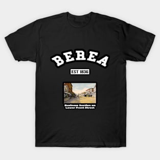 🏹 Berea Ohio USA Strong, Vintage Downtown Photo, City Pride T-Shirt